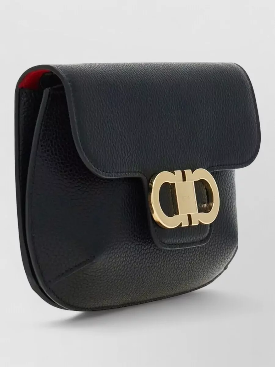 Ferragamo Mini Crossbody Bag Double Gancini Strap