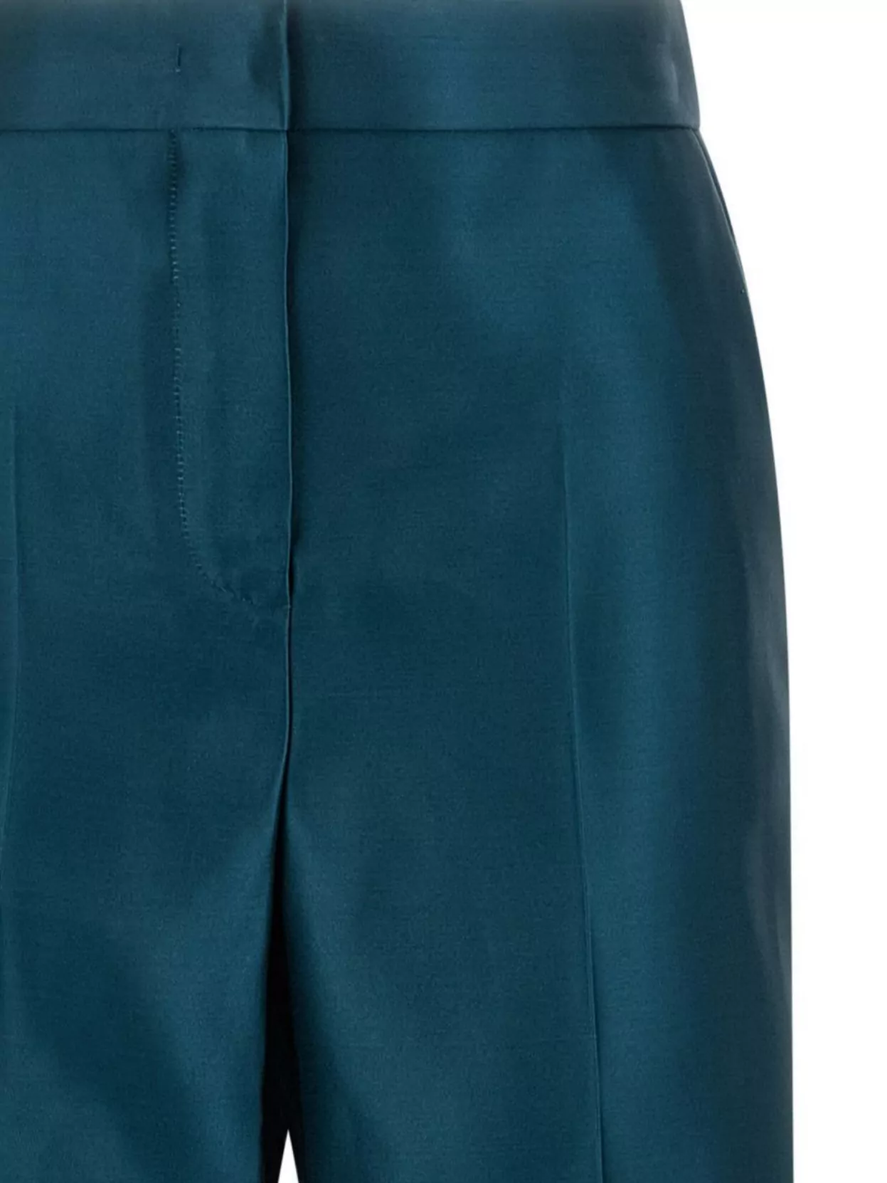 Fendi Satin Pleated Trousers Featuring Pockets