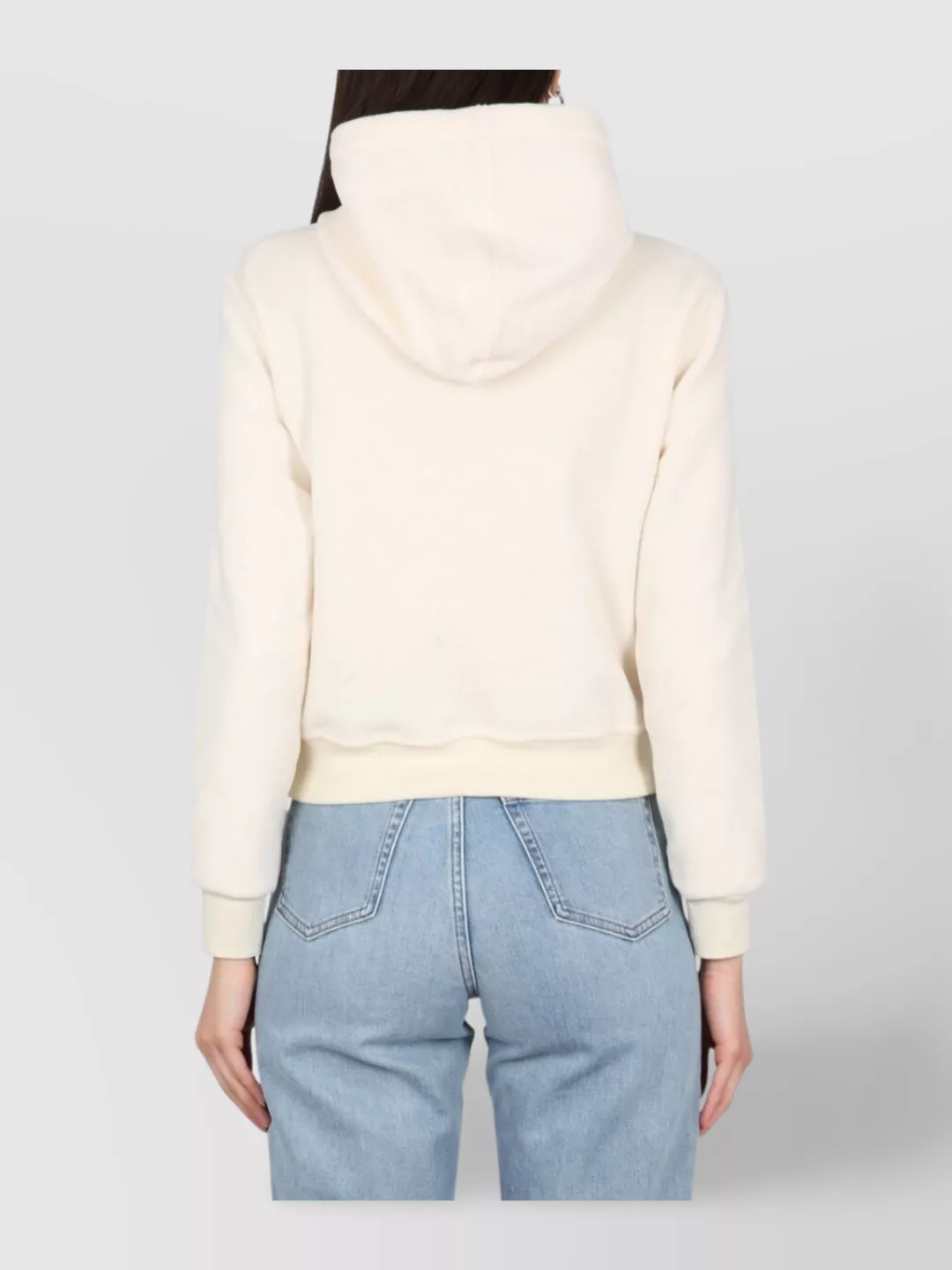 Sporty And Rich Logo Detail Hooded Kangaroo Pocket Knitwear
