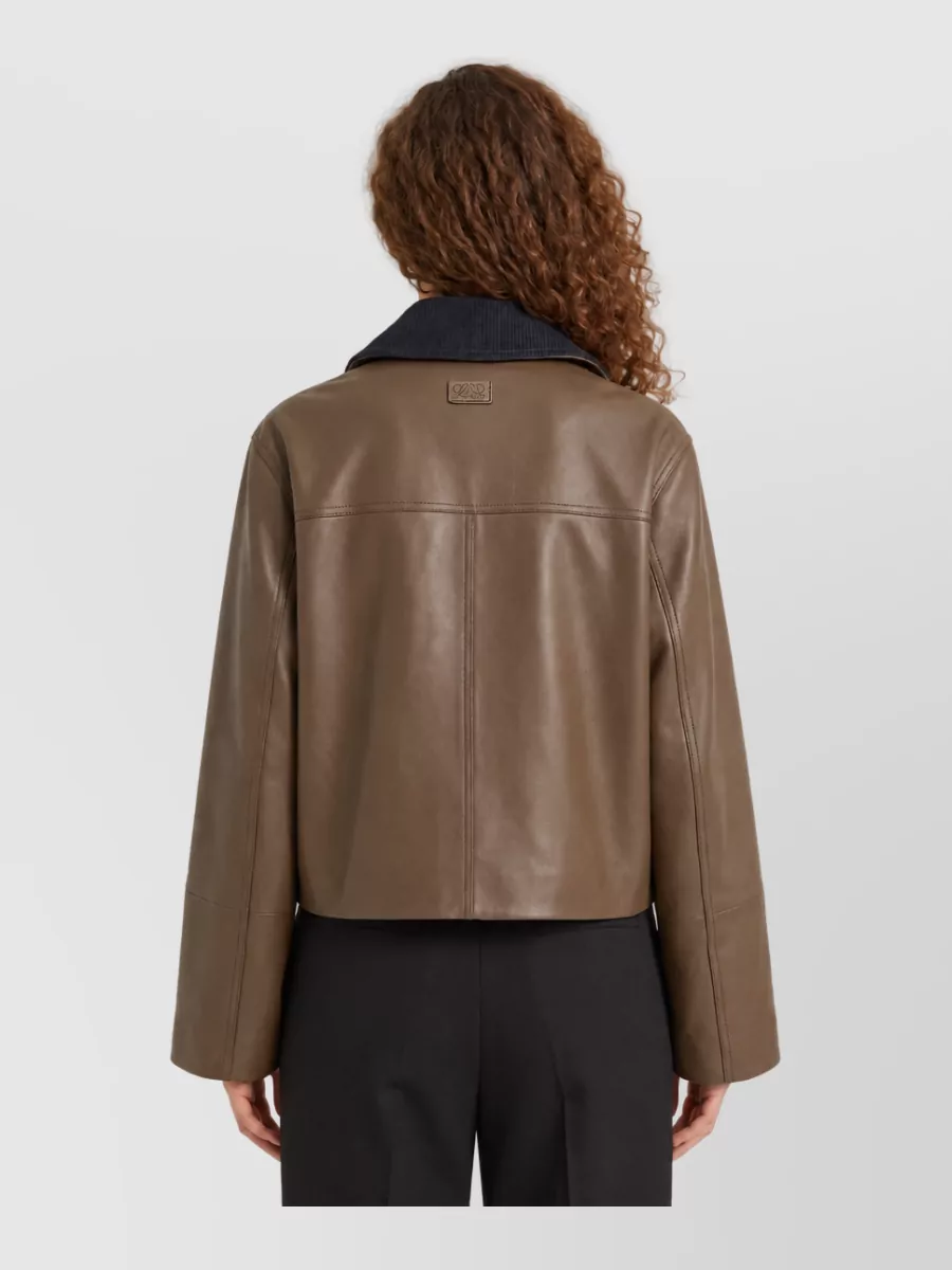 Loewe Leather Cropped Jacket