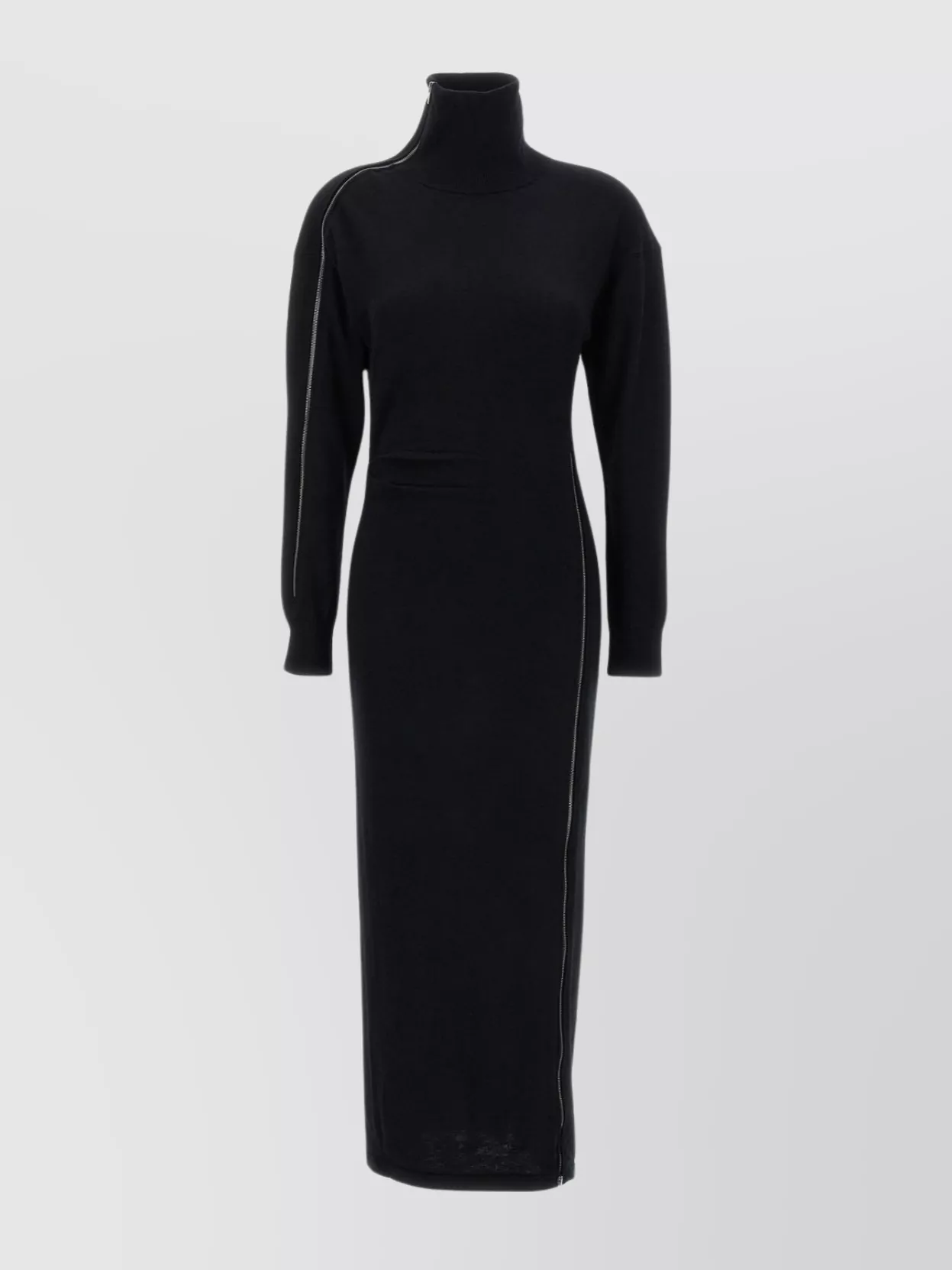 Shop Isabel Marant 'sleek' Turtleneck Dress Zipper Detail