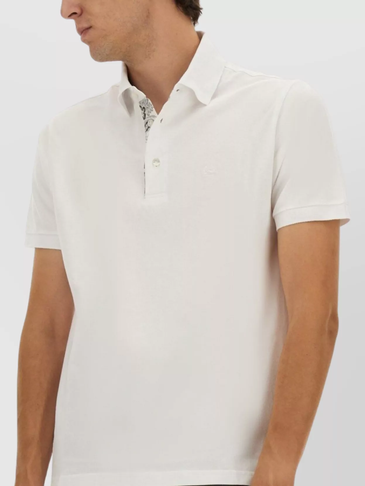 Etro Polo Shirts With Short Sleeves And Collar