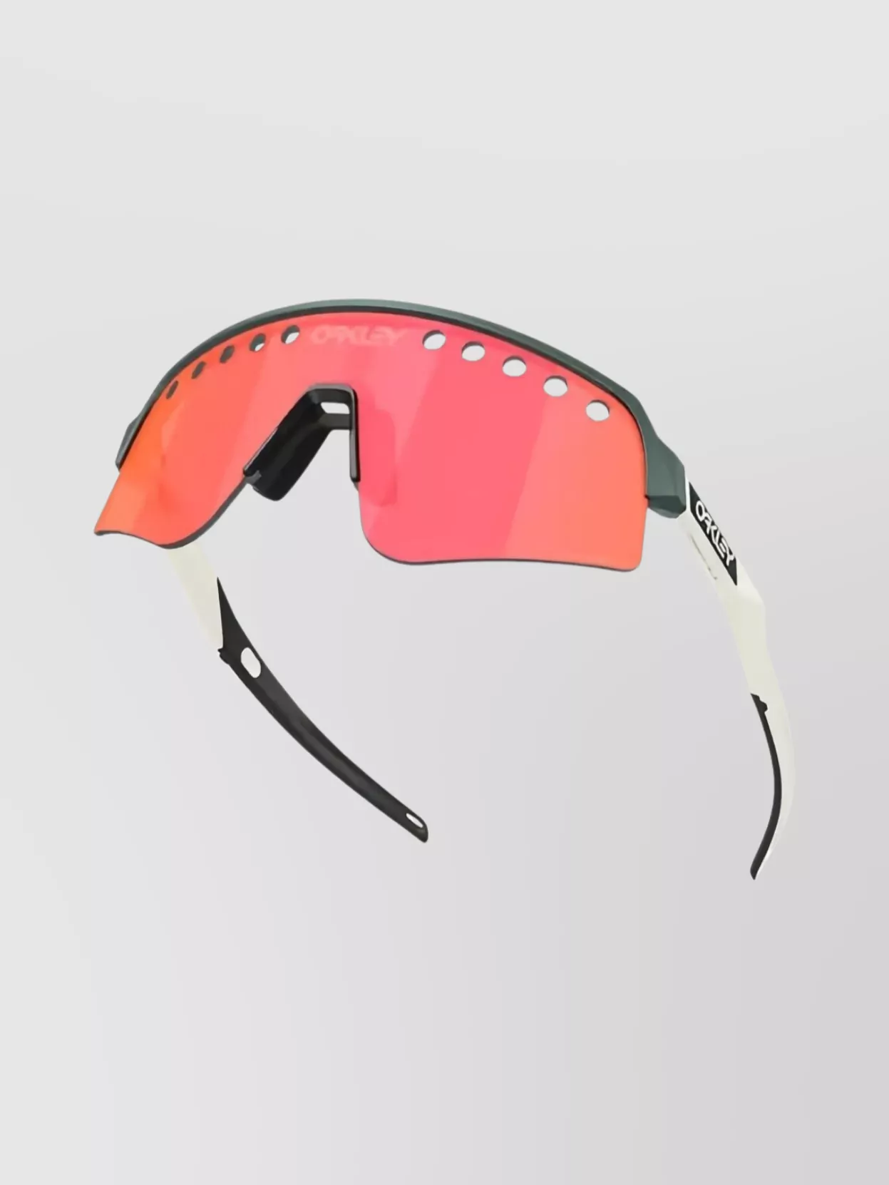 Oakley Wraparound Sunglasses With Adjustable Nose Pads In Pink