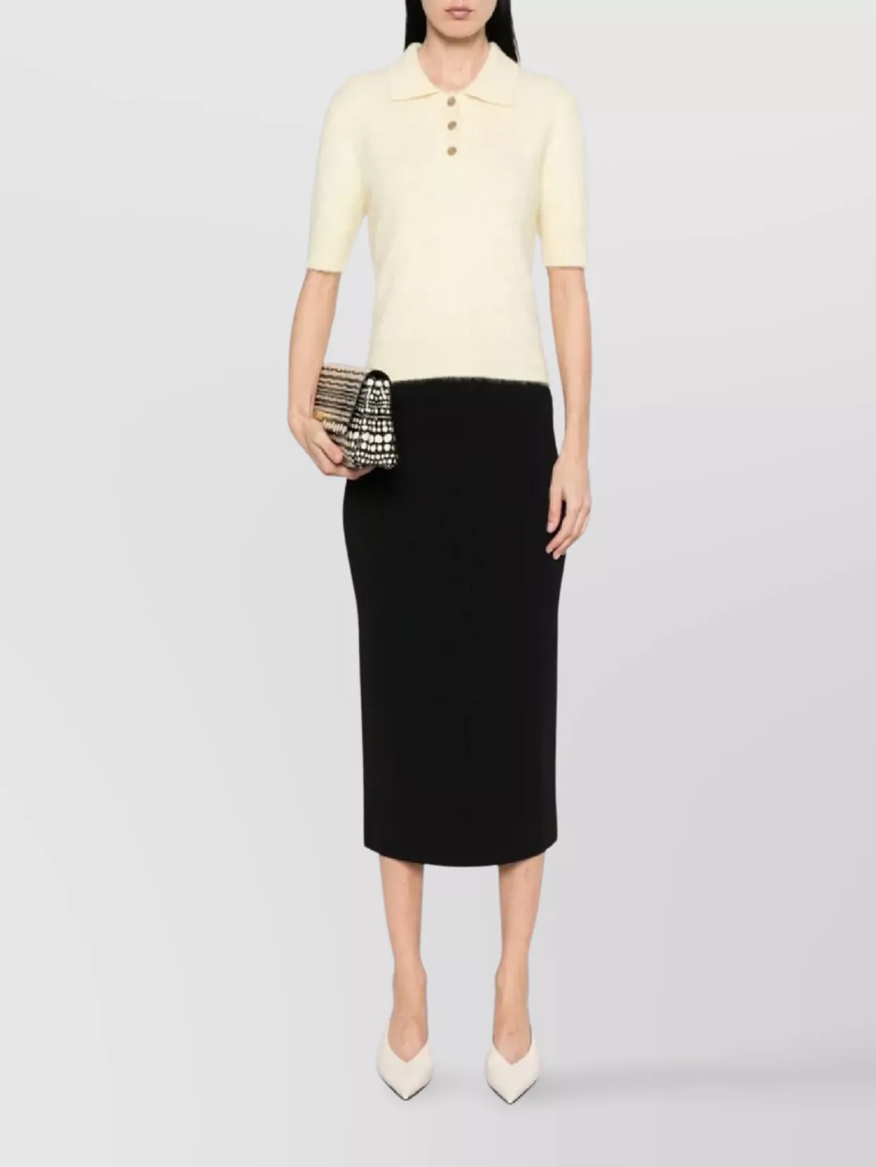 Max Mara Form-fitting Losanna Midi Skirt With Smooth Waistband In Black