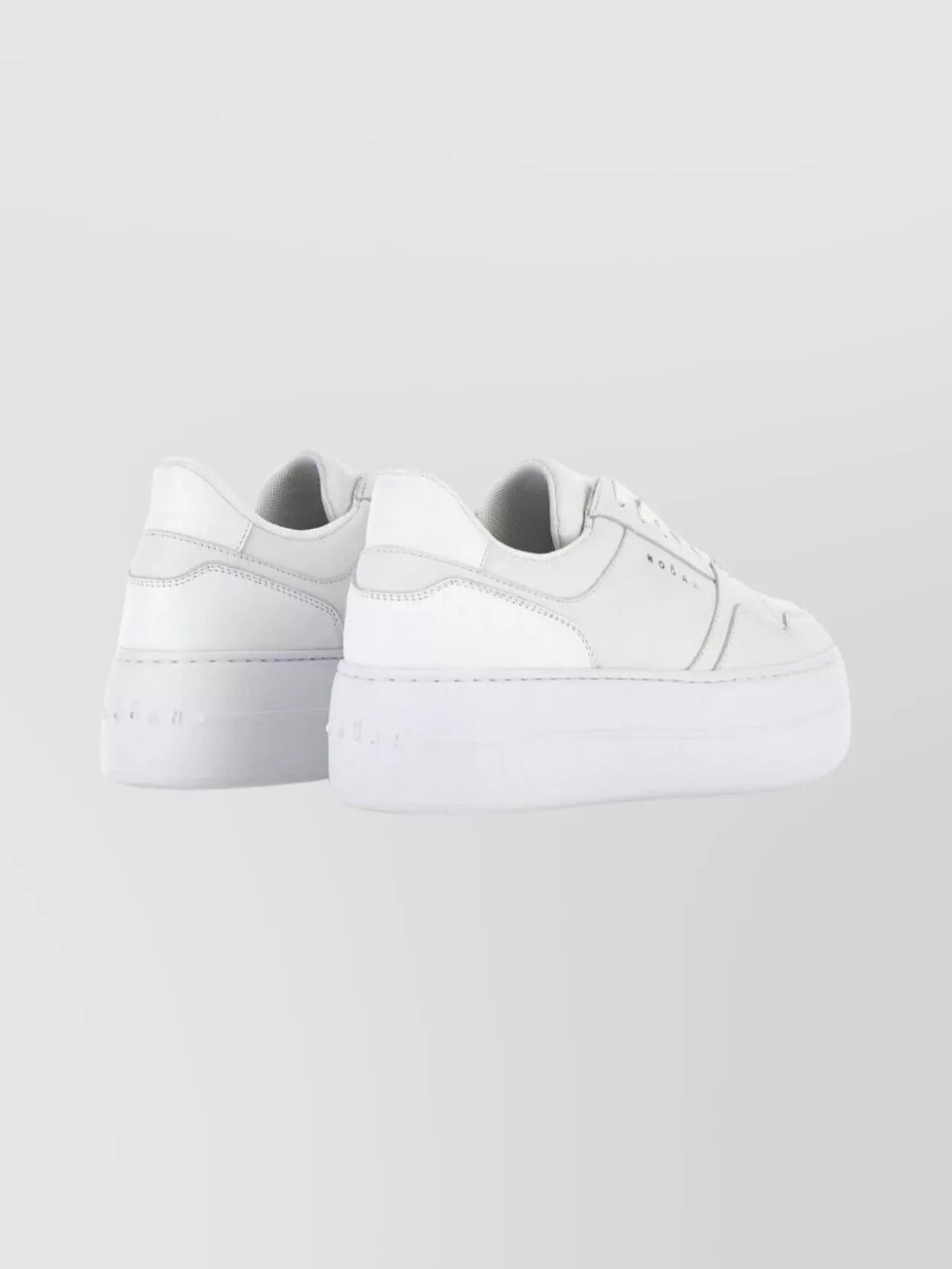 Hogan Platform Sneakers With Round Toe Design
