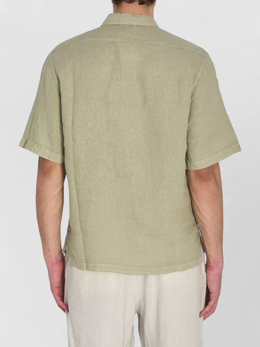 Barena Linen Regular-Fit Short-Sleeve Shirt