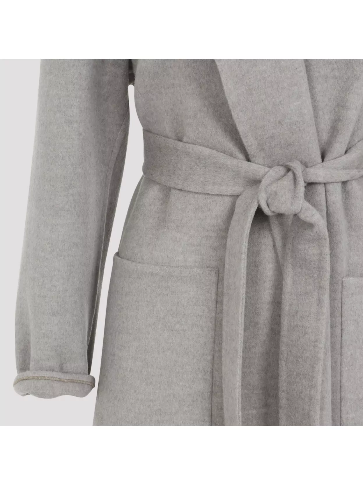 Fabiana Filippi Waist Tie Coat Large Lapels