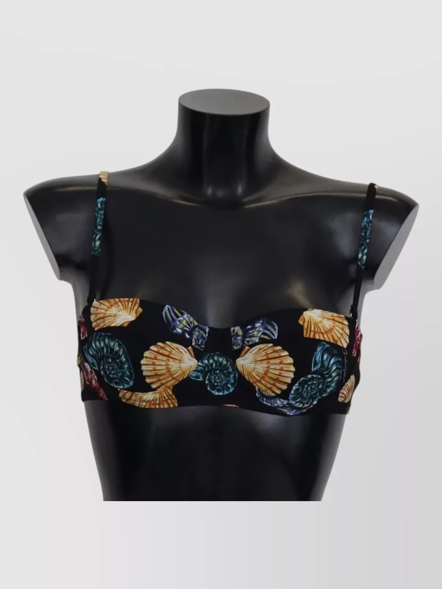 Dolce&Gabbana seashell print bikini top