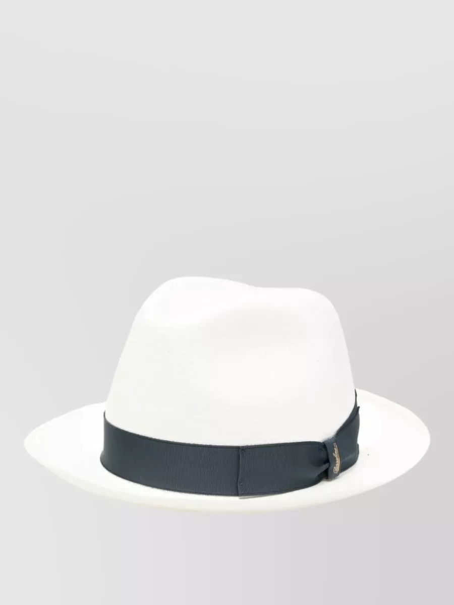 Borsalino Raffia Fedora Hat