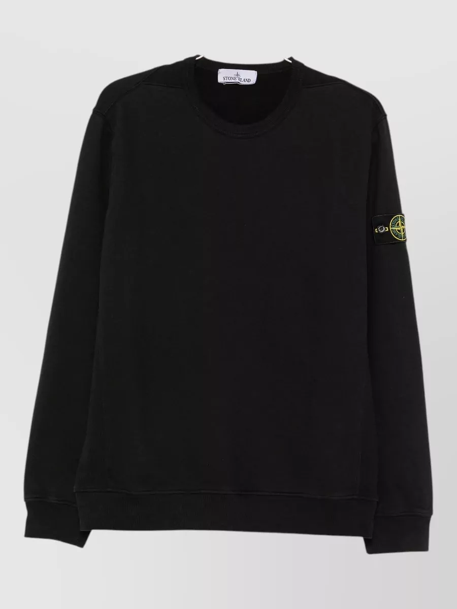 Stone Island cotton hooded sweatshirt