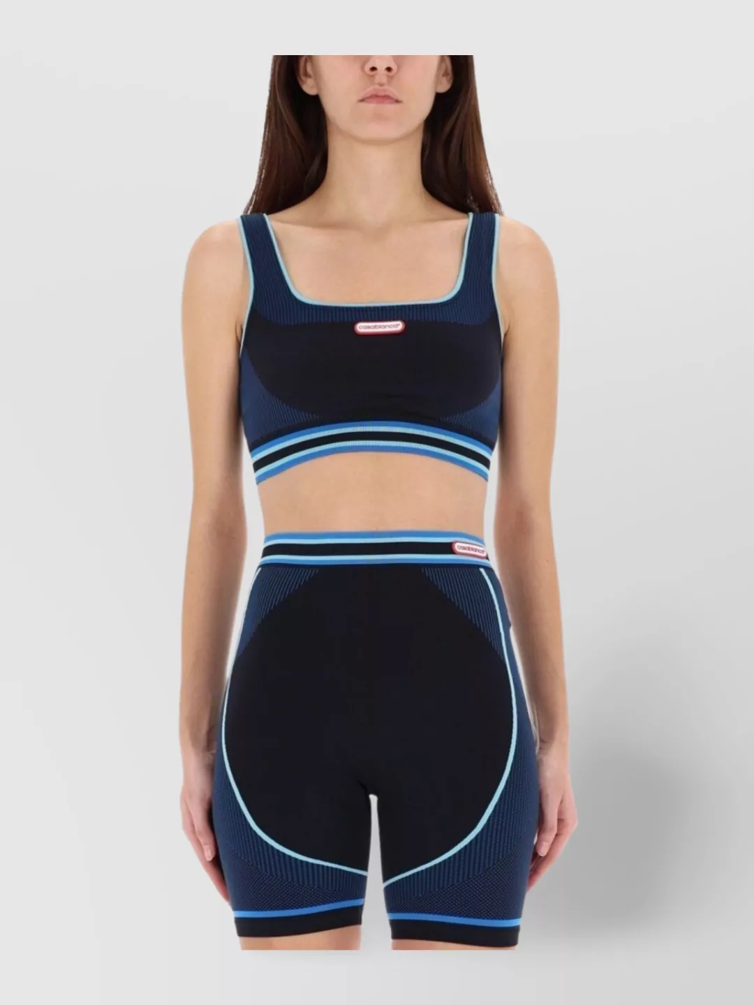 Casablanca Bralette With Contrast Trim And Square Neckline