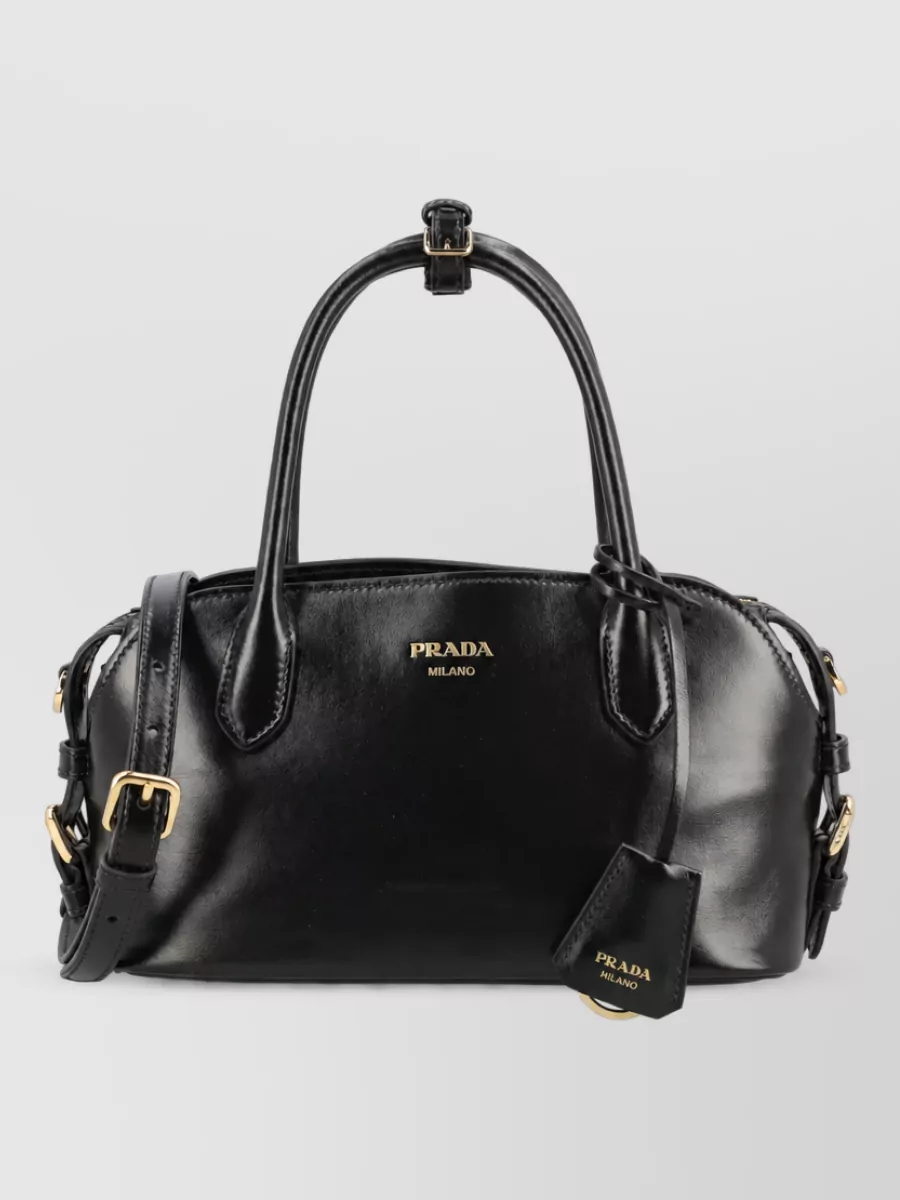 Prada soft calf leather shoulder bag