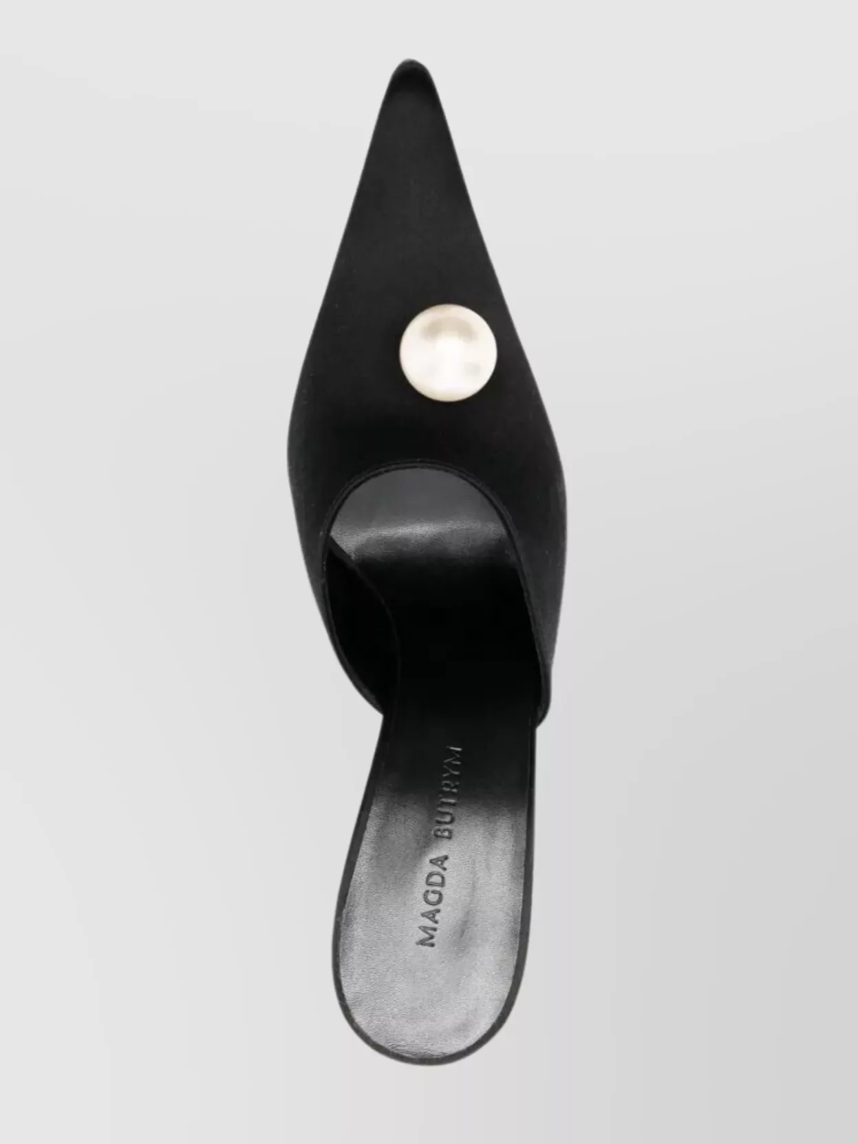 Magda Butrym Flower Heel Mules Satin