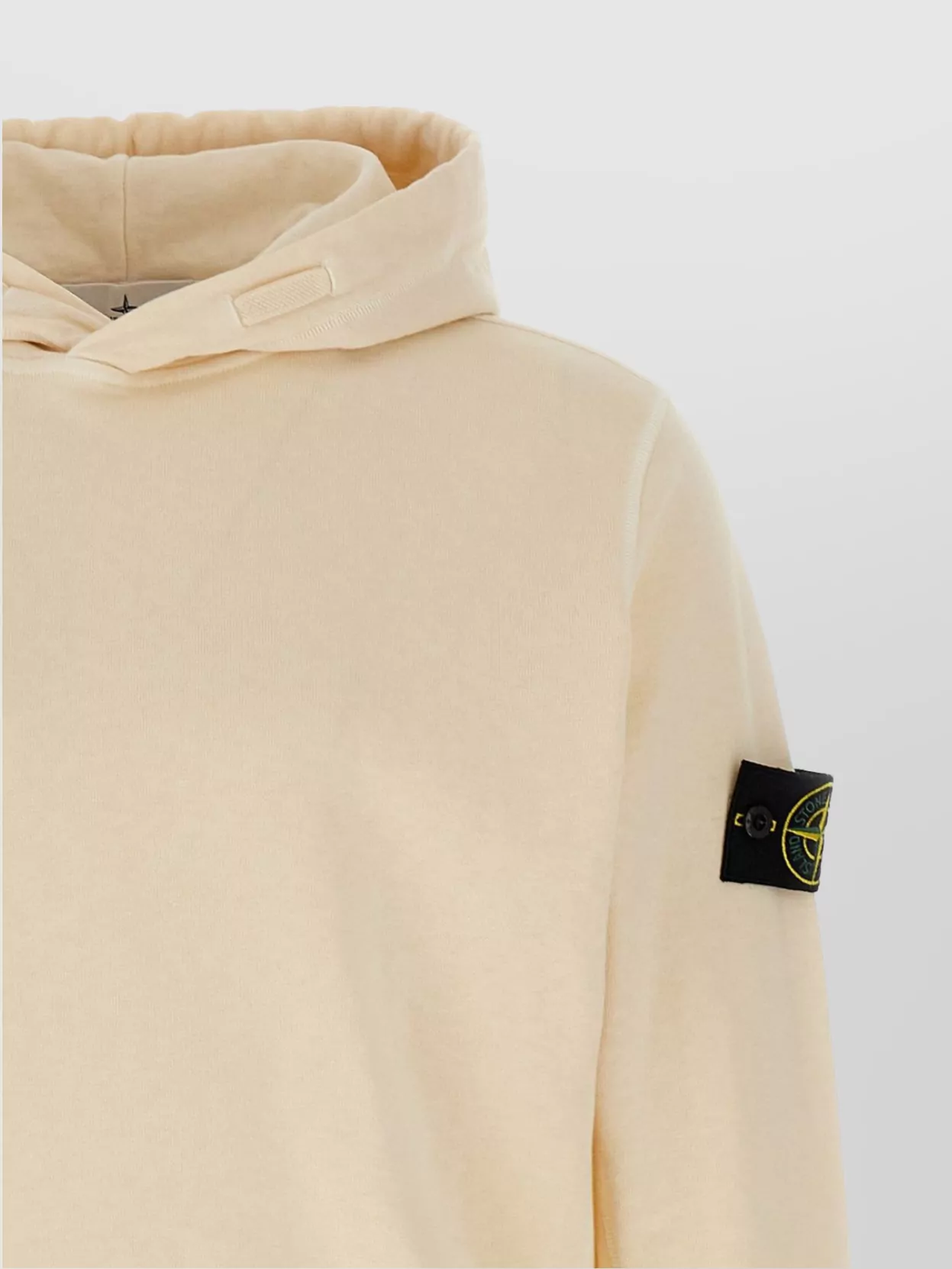 Stone Island Hooded Sweater With Ribbed Cuffs And Hem