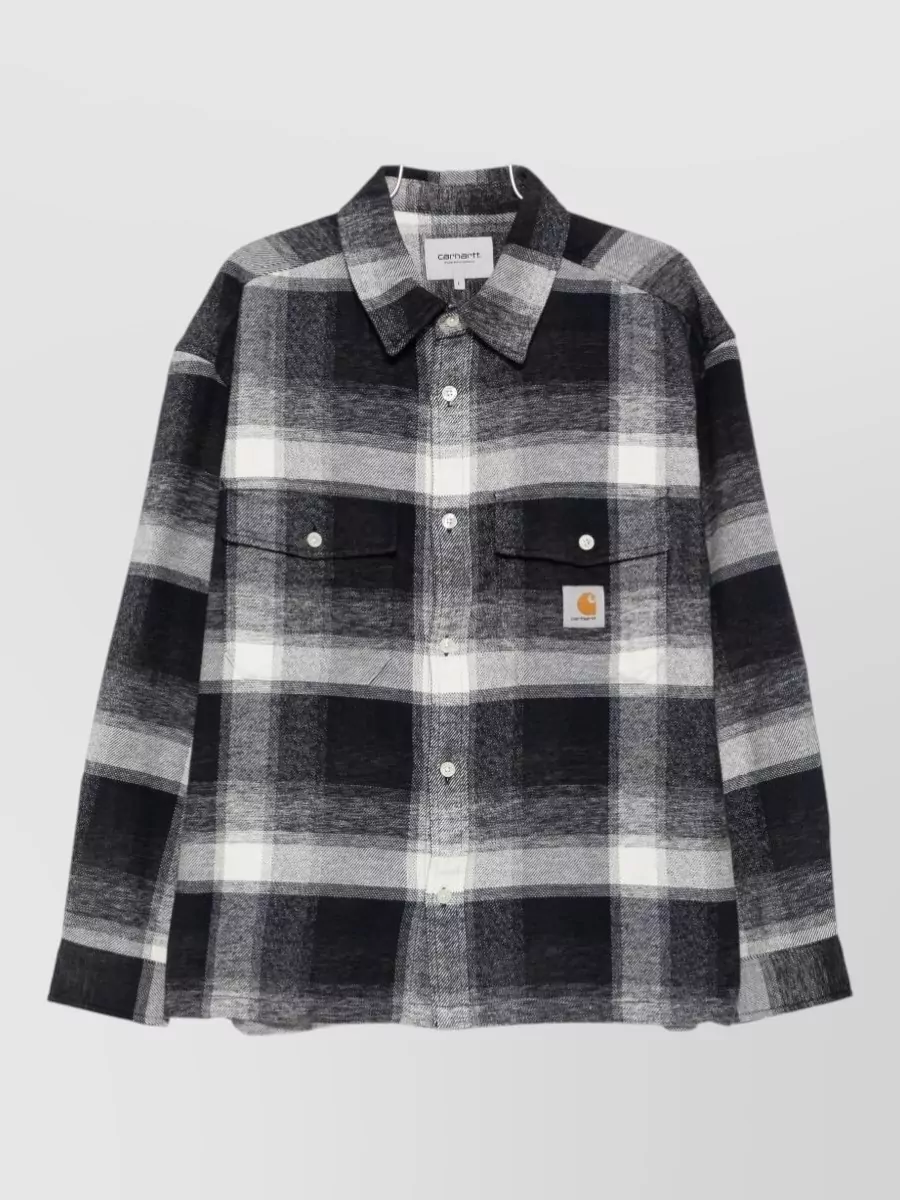Carhartt Wip checked cotton relaxed-fit shirt jacket
