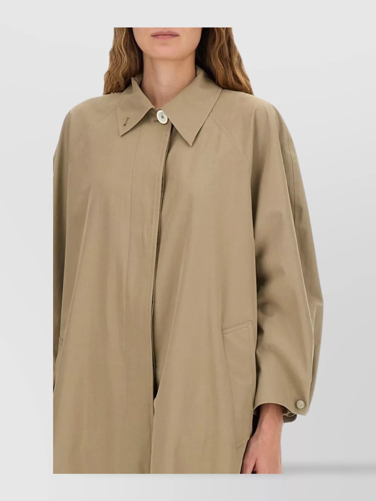 Fabiana Filippi Long Coat Featuring Side Pockets