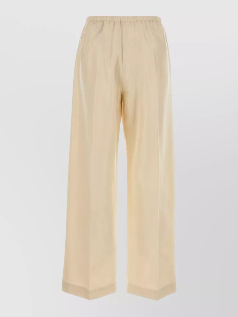 The Row Silk low-rise straight-leg pajama trousers