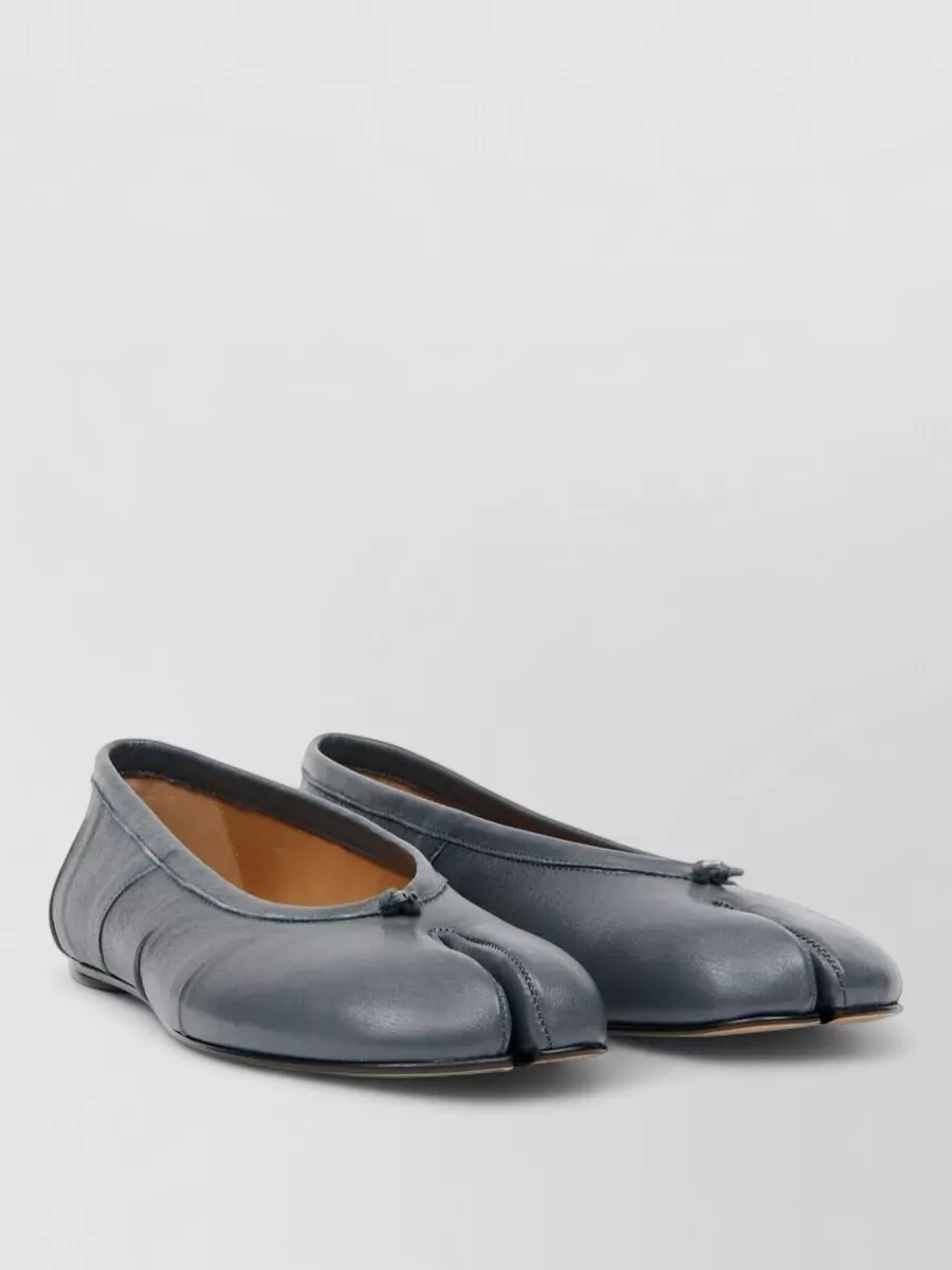 Maison Margiela leather tabi loafers