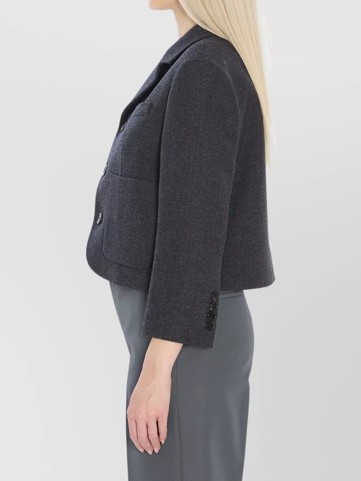 Gucci Tailored Wool Jacket Featuring Cropped Fit