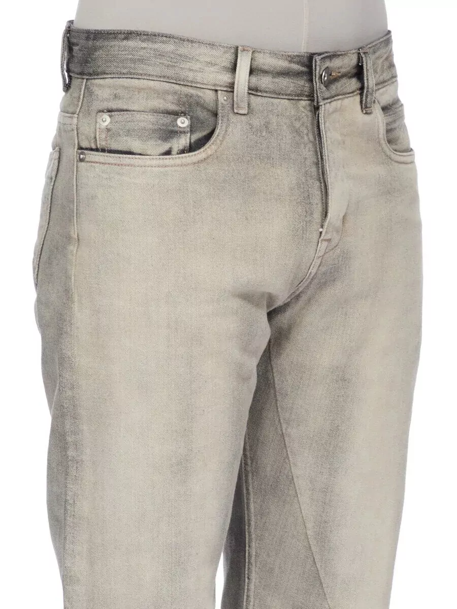 Rick Owens Drkshdw Denim Low-Rise Regular-Fit Jeans