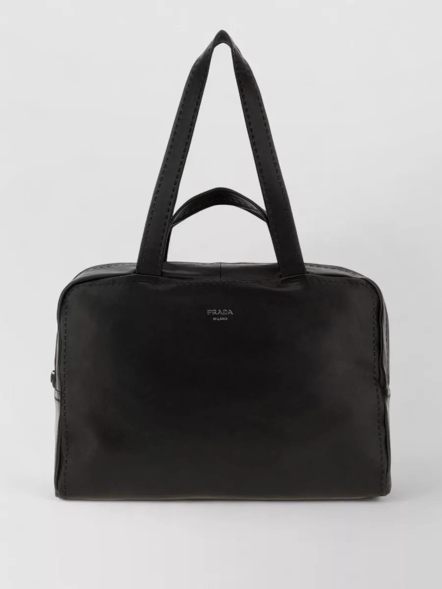 Prada leather briefcase