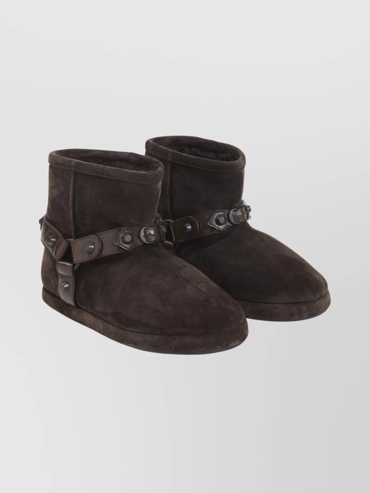 Balenciaga Soft Ankle Bootie Round Toe In Animal Print