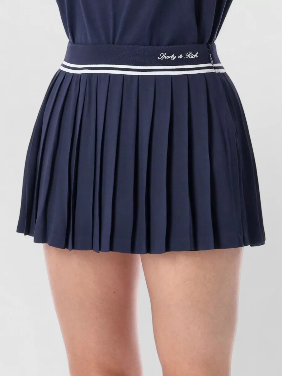 Sporty & Rich Pleated Mini Skirt