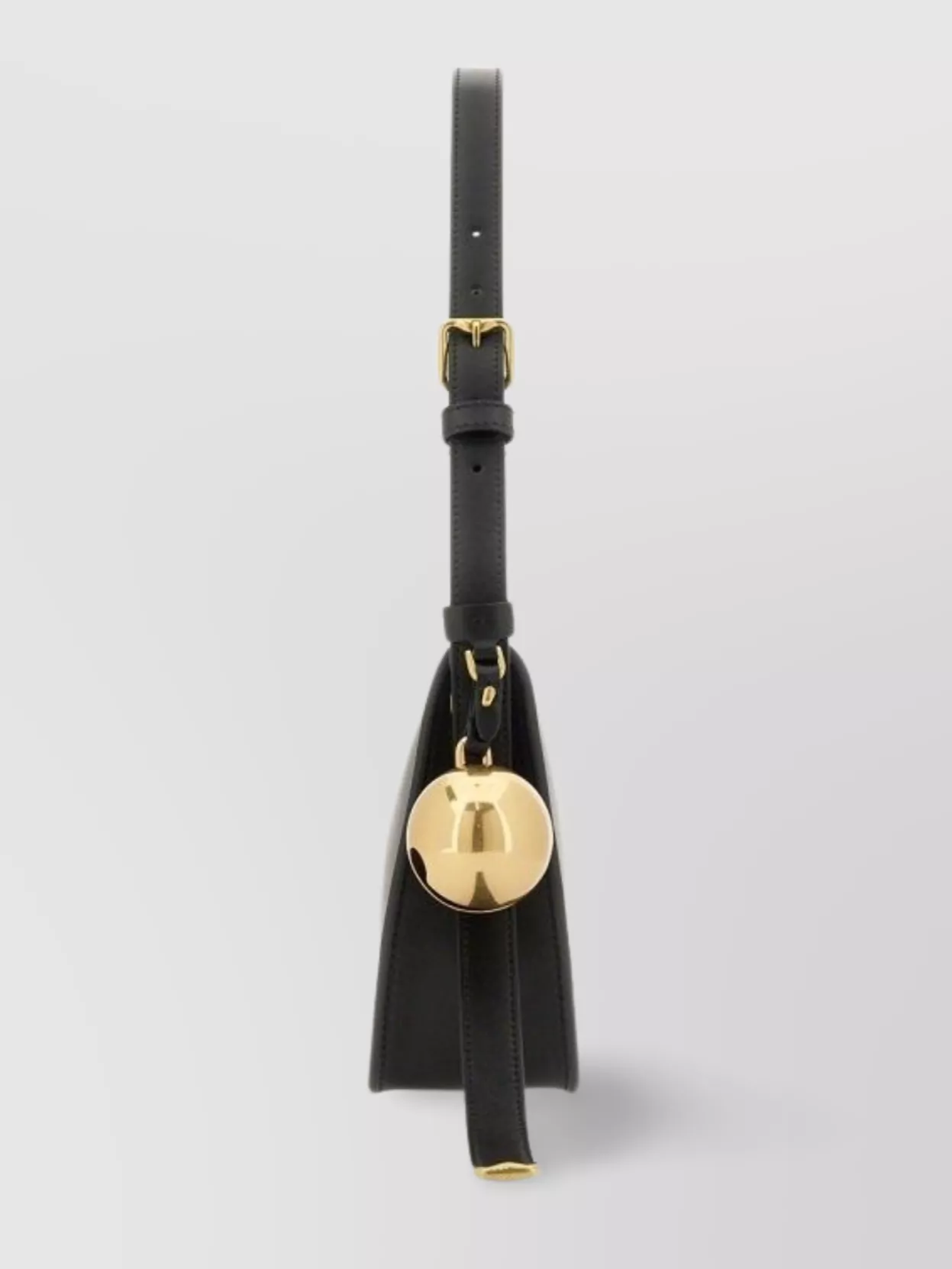 Burberry Curved Shape Gold-Tone Hardware Shoulder Bag