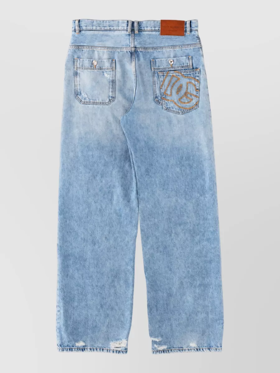 Dolce&Gabbana Cotton wide-leg trousers