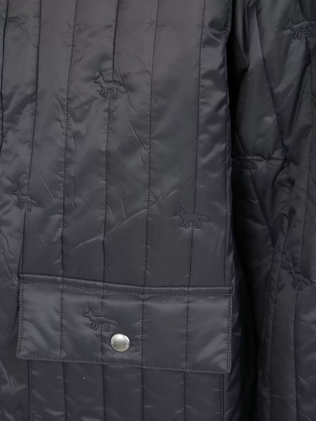 Maison Kitsuné Quilted Blouson Embroidered Detail