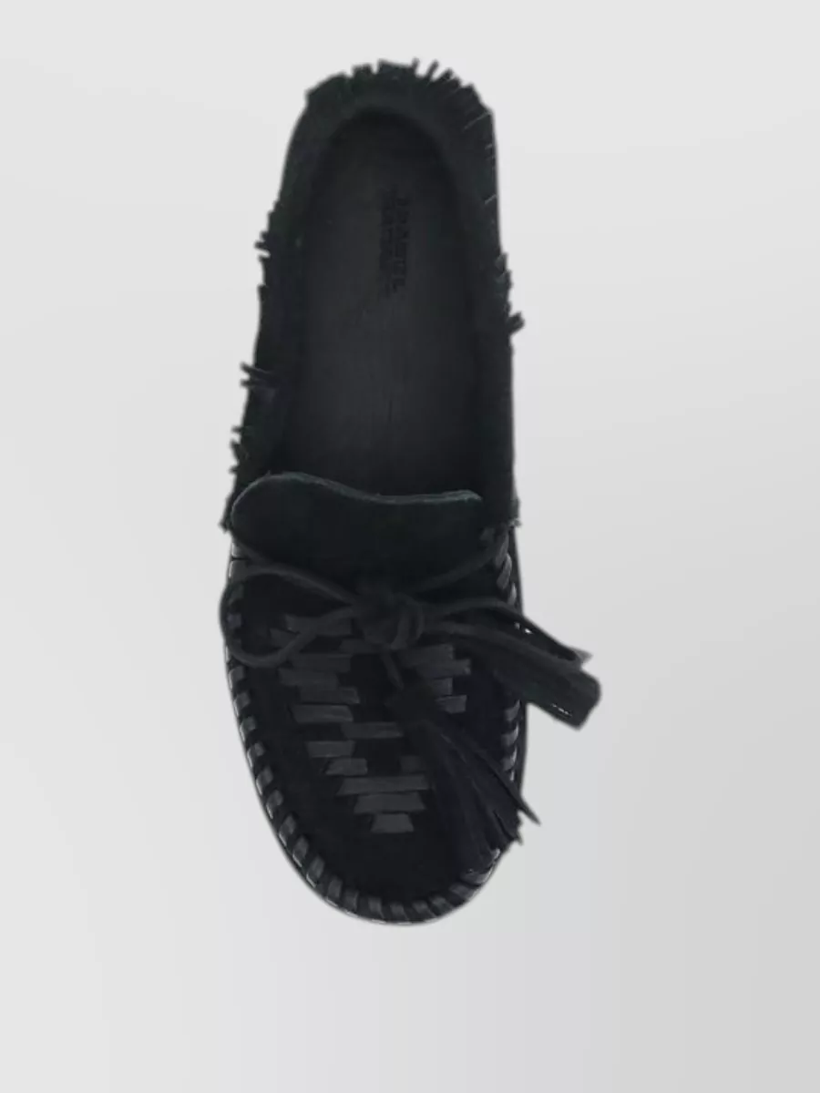 Isabel Marant Suede Fringed Slip-On Loafers