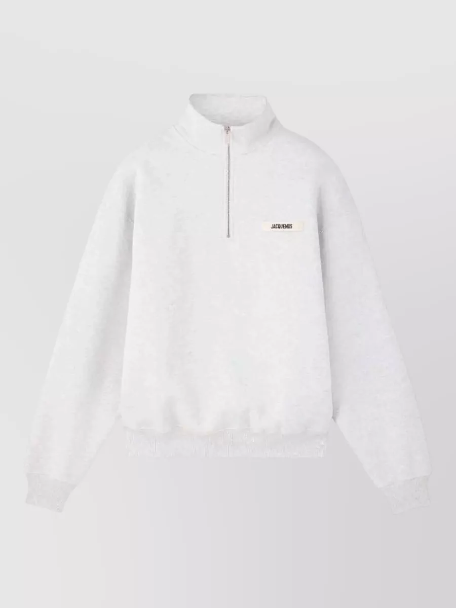 Jacquemus cotton half-zip sweatshirt