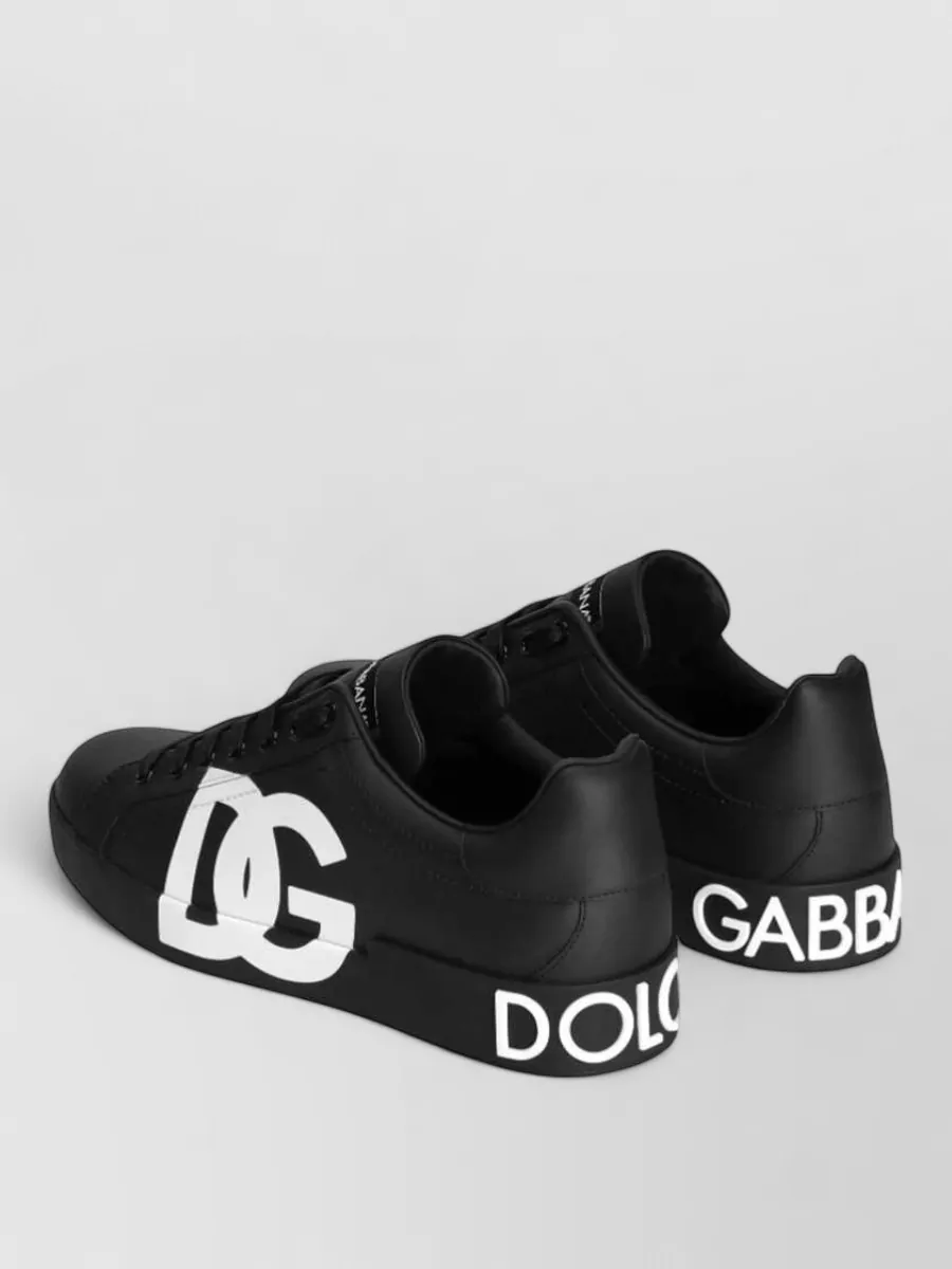 Dolce&Gabbana Leather Low-Top Sneakers