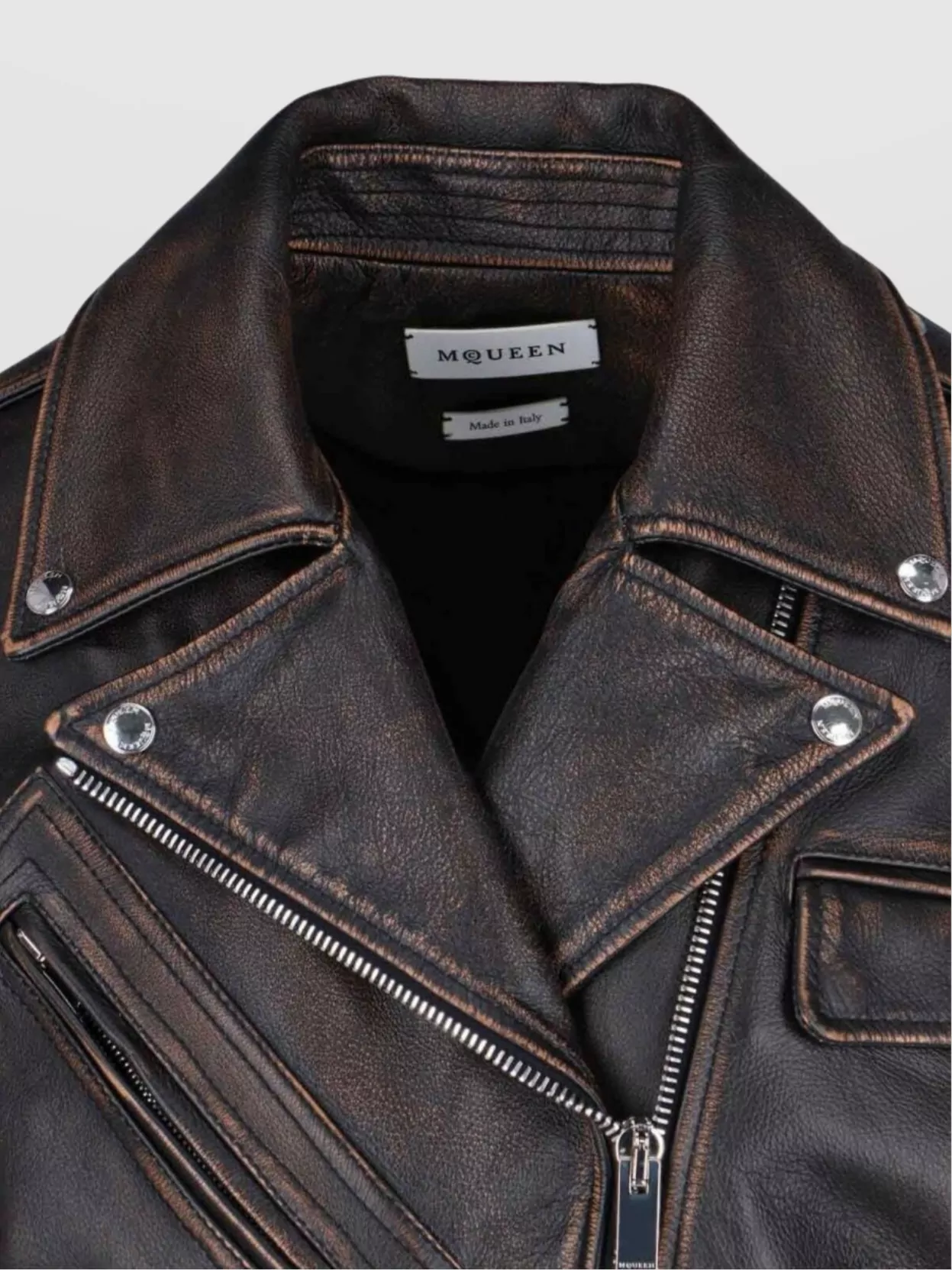 Alexander Mcqueen Waist Belted Epaulettes Lapels Zippered Pockets