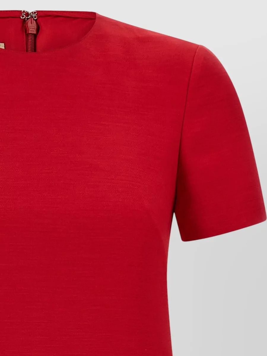 Valentino Garavani V Gold Dress Short Sleeves Pockets