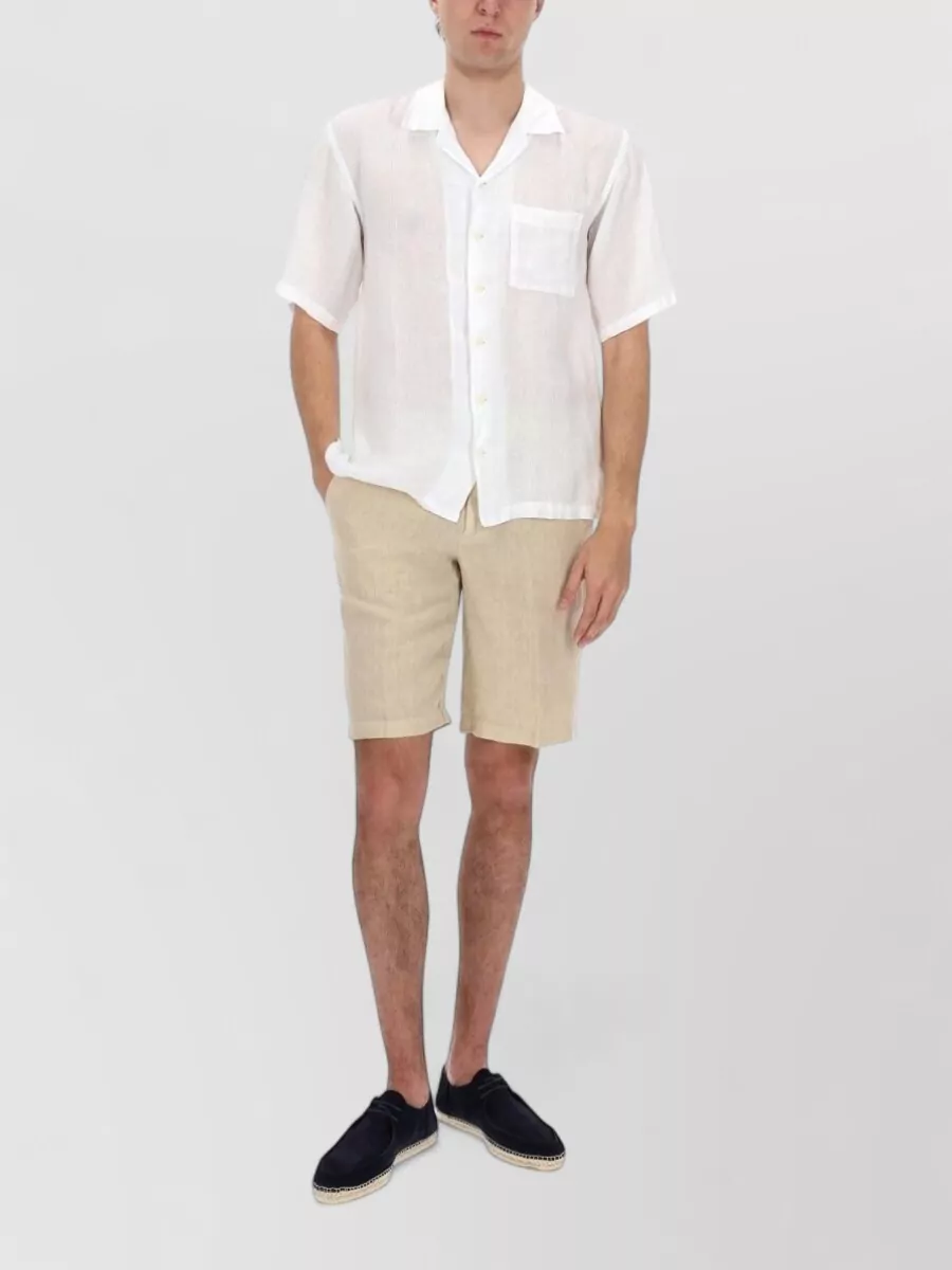 120% Lino Relaxed-Fit Linen Shirt