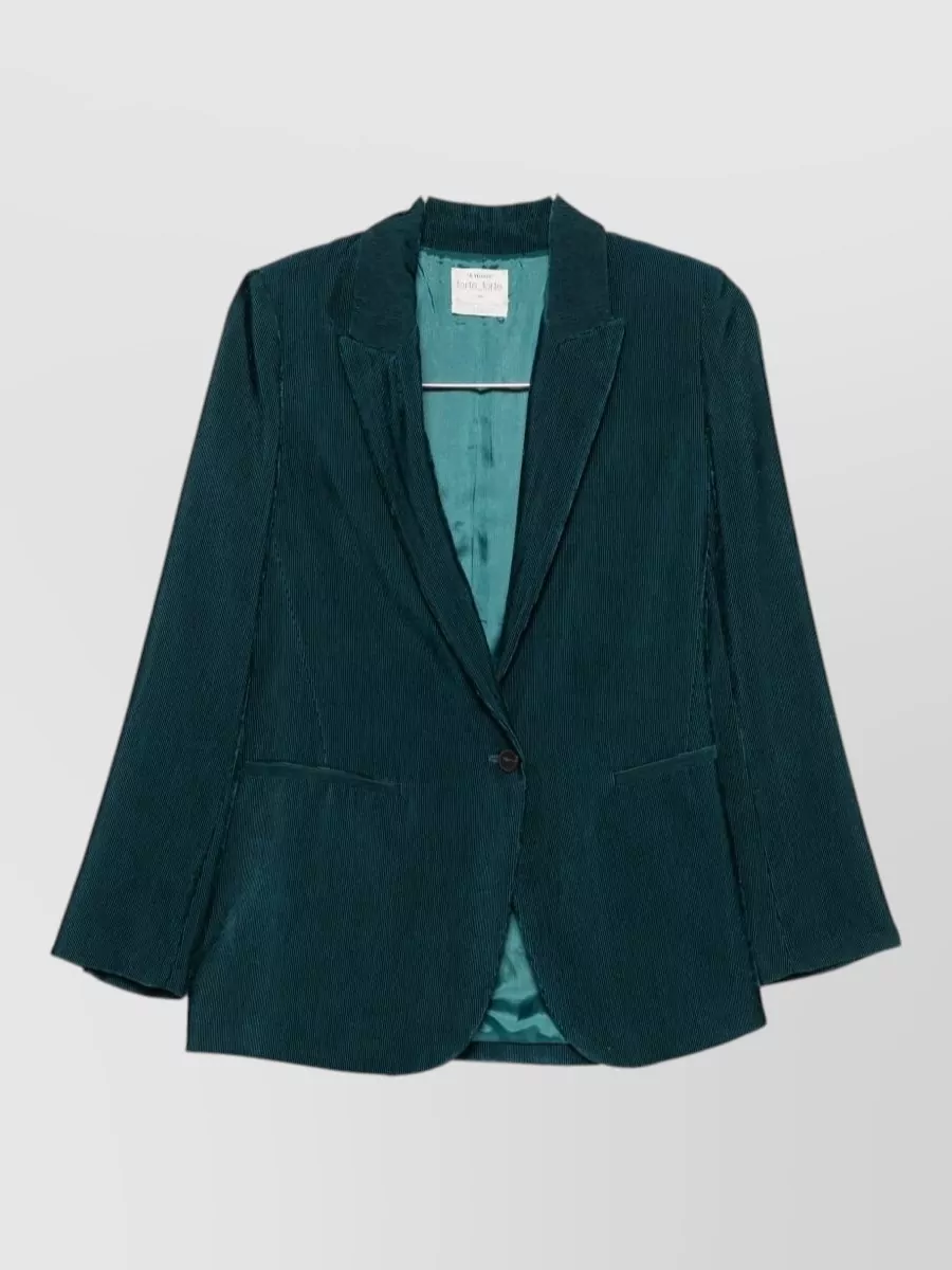 Forte Forte velvet single-breasted jacket