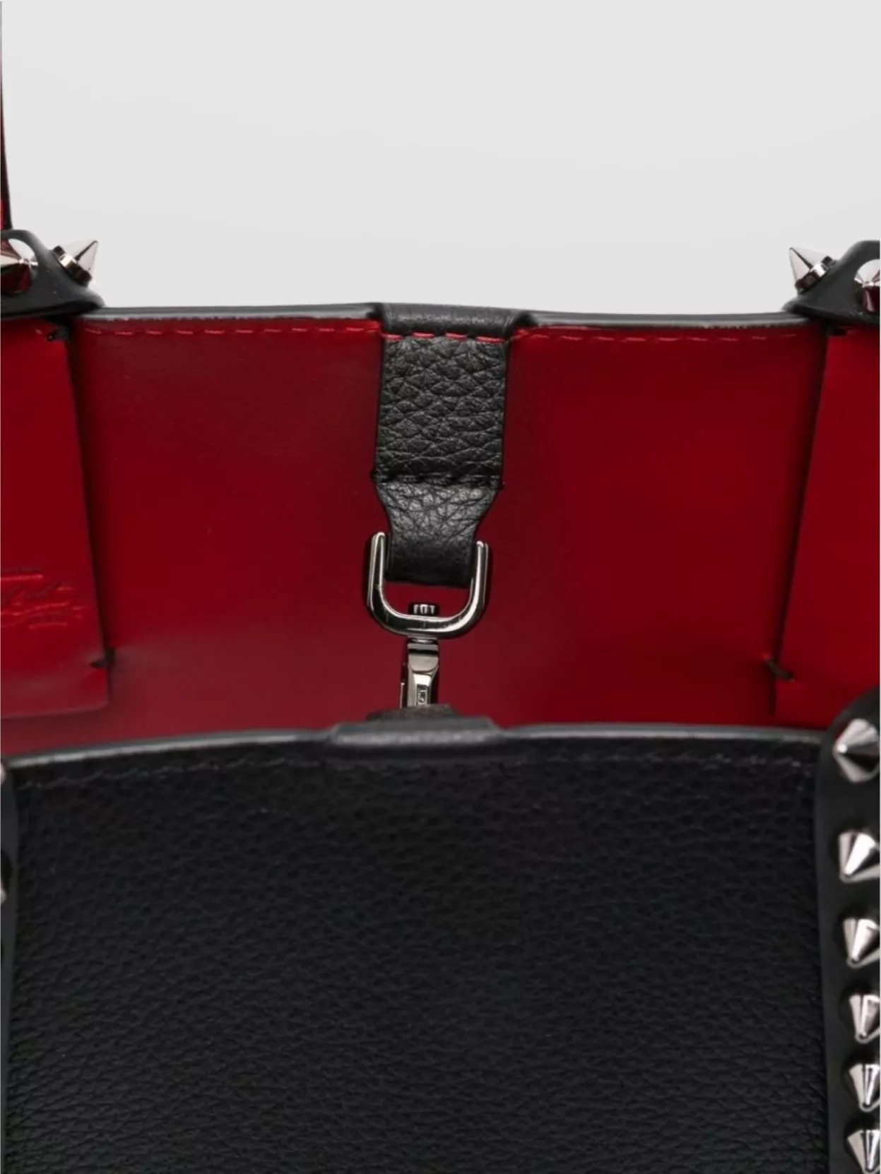 Christian Louboutin Mini Leather Tote Studded Handles
