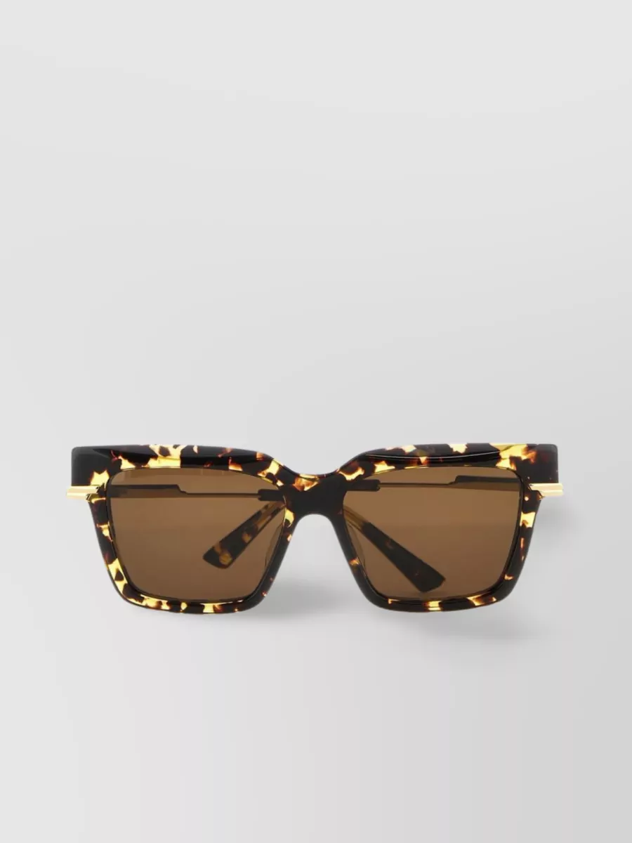 Shop Bottega Veneta Bold Oversized Geometric Sunglasses In Brown