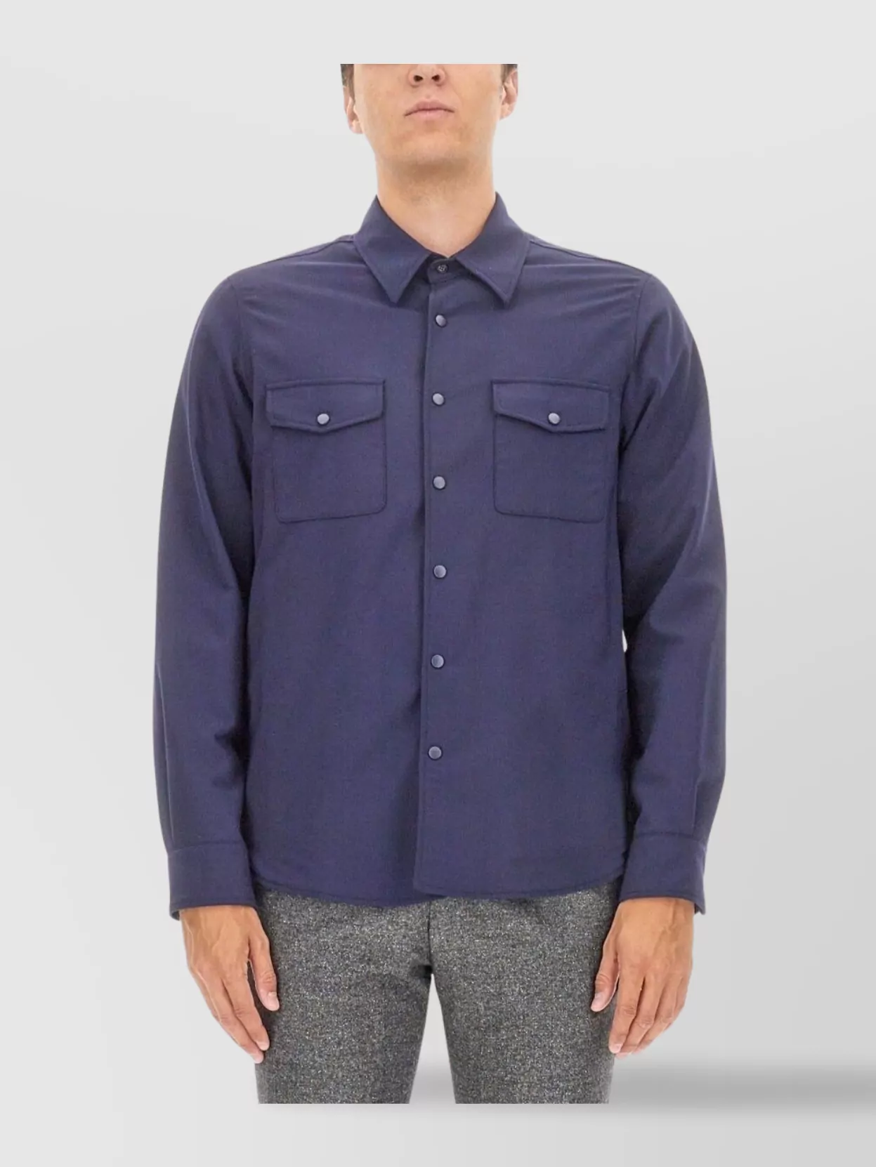 Aspesi Shirt With Chest Pockets And Collar