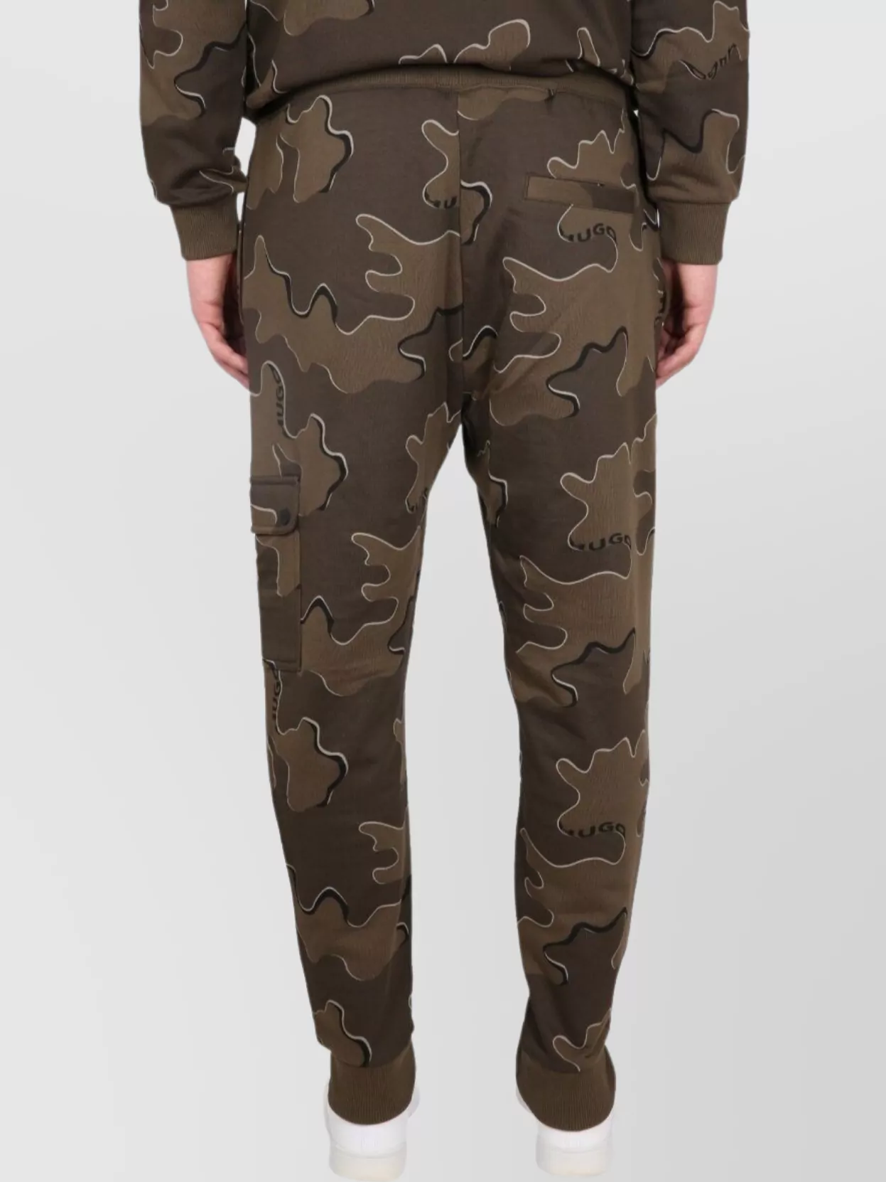Shop Hugo Boss Camouflage Cargo Jogging Pants