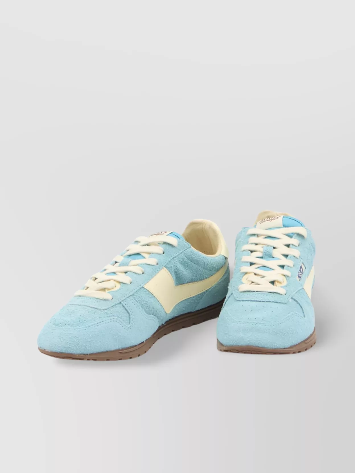 スニーカー AUTRY Men Sneakers Turquoise WSLMUB17 Autry Leather imperfections round toe sneakers | The Fashion