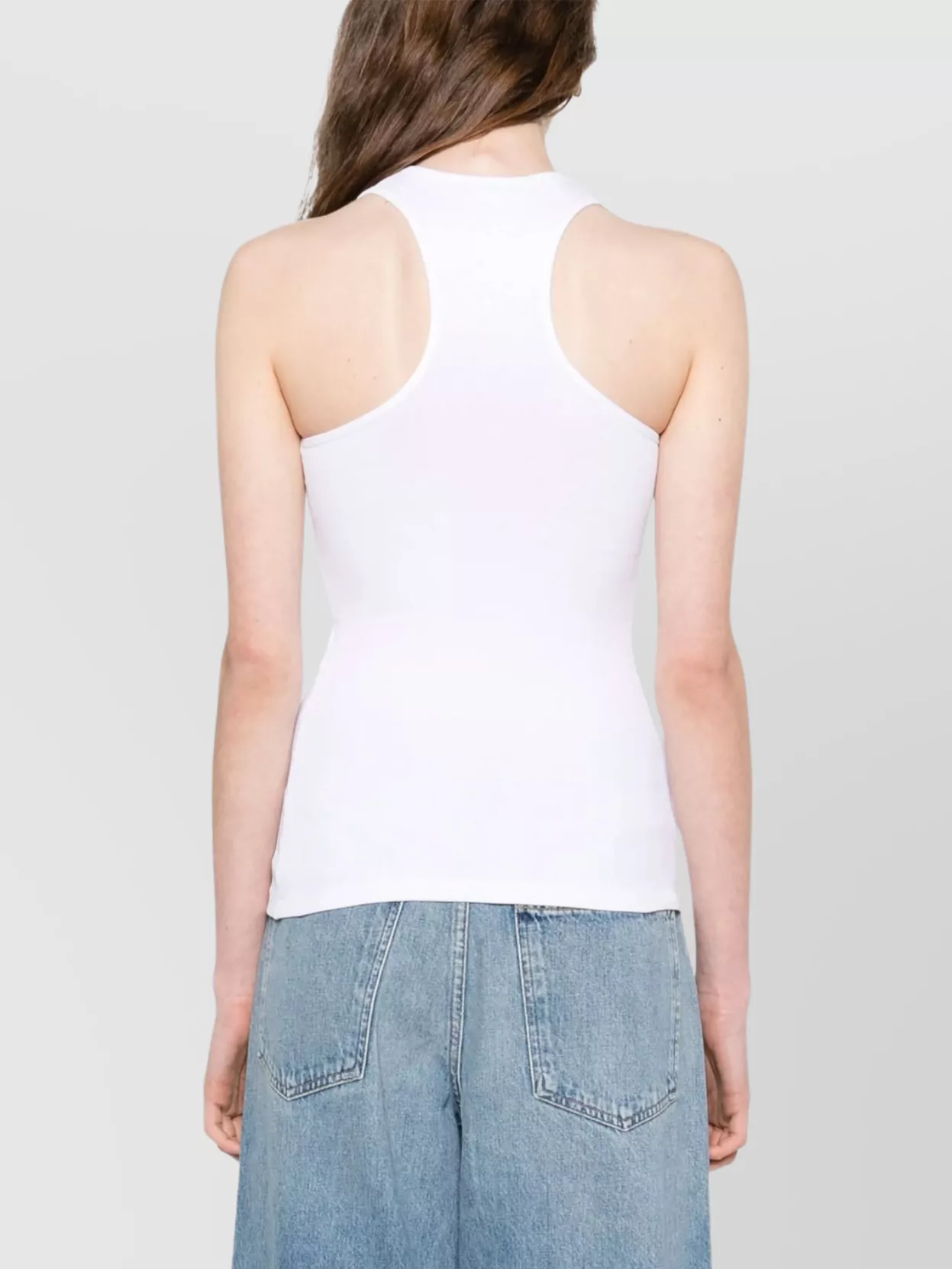 Stella Mccartney Slippery When Wet Flocked Rib Tank
