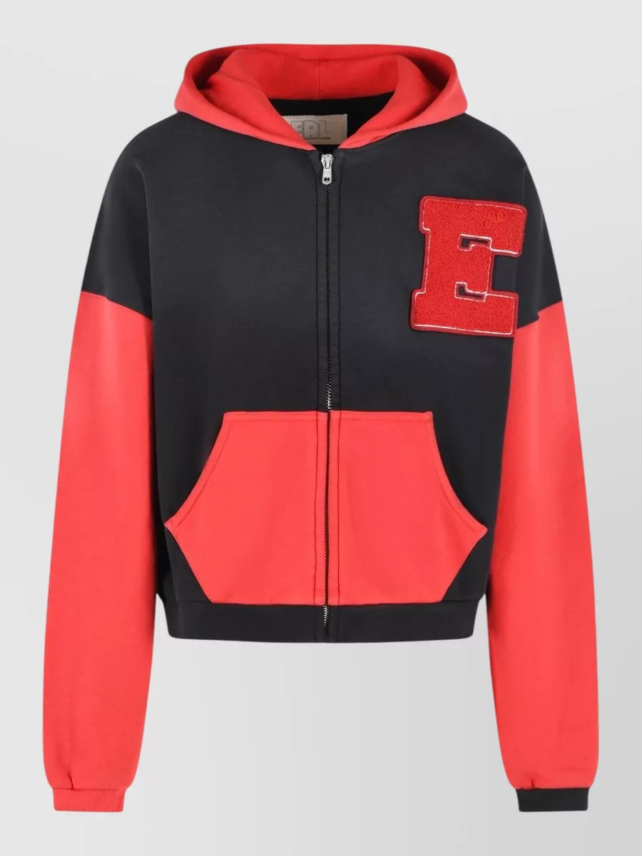 Erl cotton varsity hooded jacket