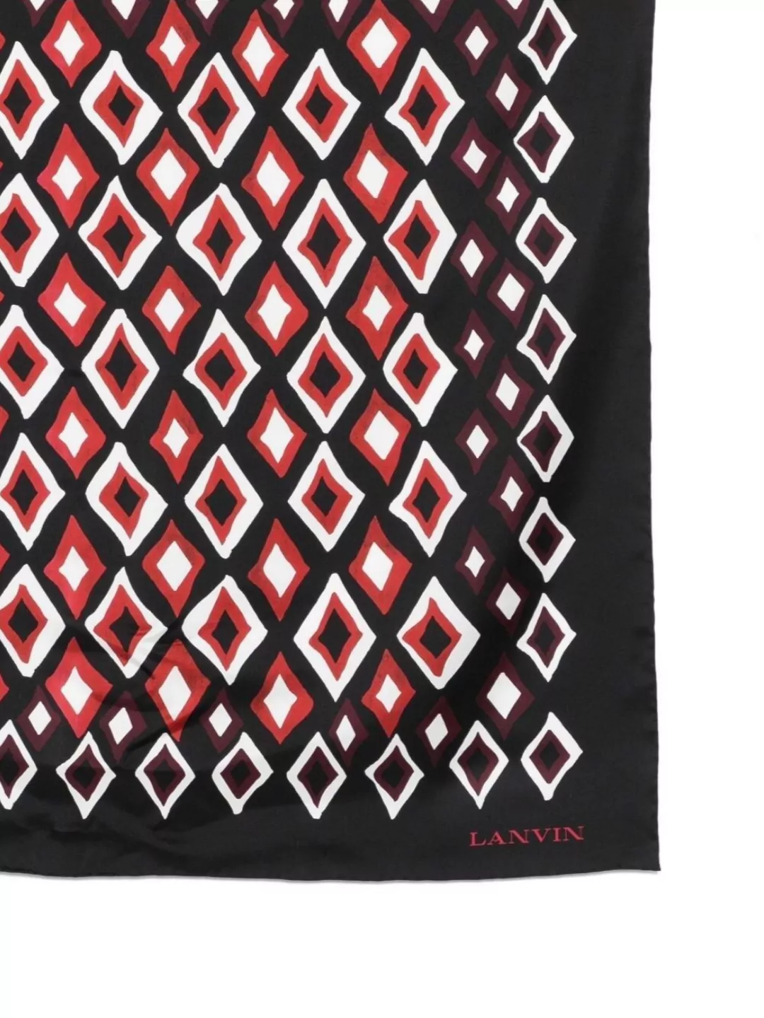 Lanvin Geometric Square Scarf Diamond Motif
