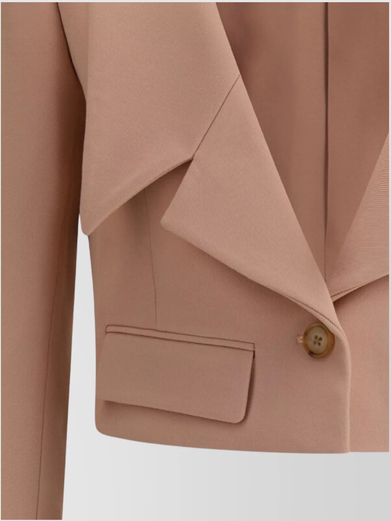 Chloé Cropped Blazer Horn Buttons