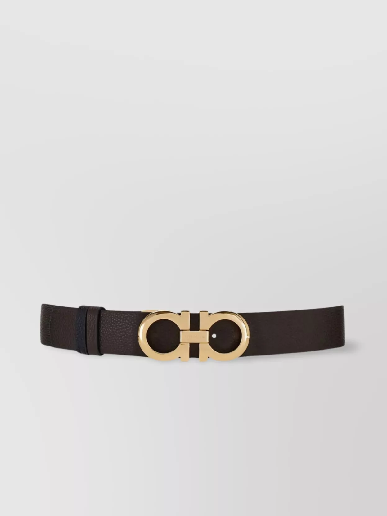 Ferragamo Adjustable Length Gold-Tone Buckle Smooth Finish