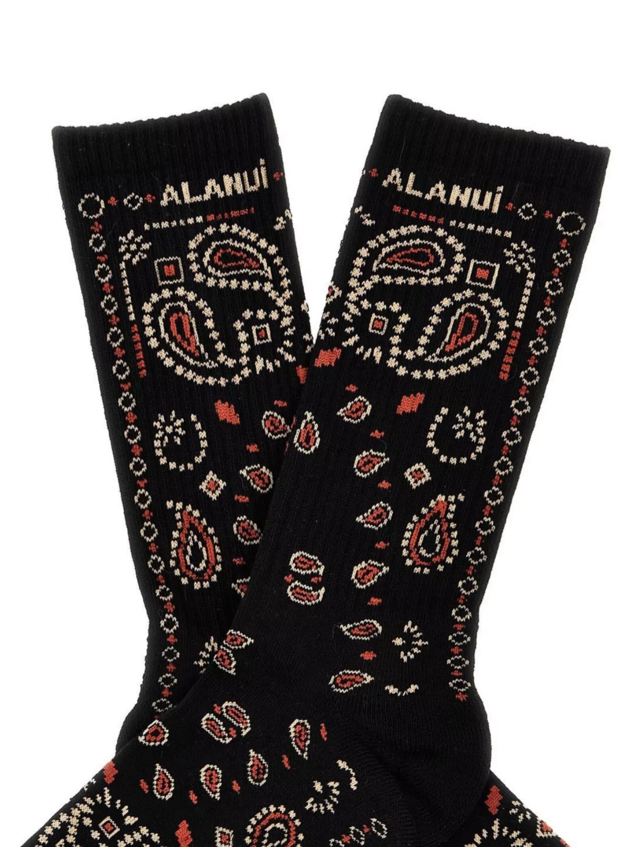 Alanui Paisley Mid-Calf Knitwear Socks