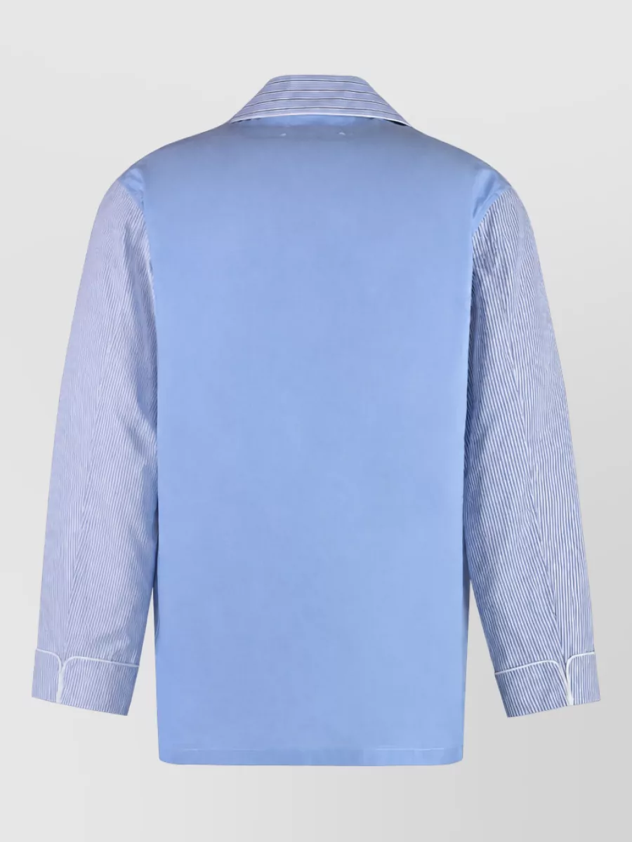 Maison Margiela Striped Cotton Pajama Shirt