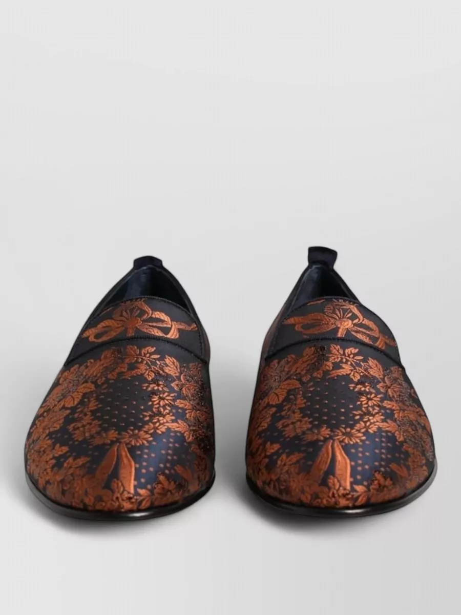 Dolce&Gabbana floral-pattern slip-on loafers